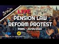 2BOOMERS LIVE  - PARIS PENSION REFORM LAW PROTEST - 20/04/2023