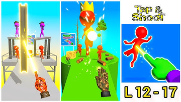 Magic Finger 3D Levels 12 - 17 Gameplay Walkthrough Android Games, ios All Levels Unlock