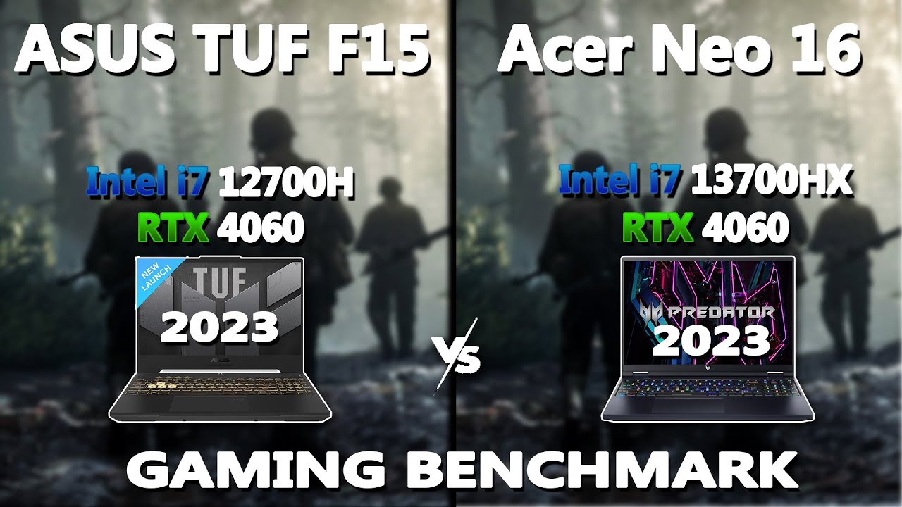 2023 Asus TUF F15 vs Acer Predator Neo 16 Gaming Benchmark - Which one is Better? | 