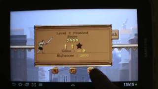 Gameplay Android - Gladiator Escape - Samsung galaxy Tab P6210 - PT-BR - Brasil screenshot 3