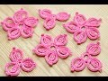 Вязание простого ЦВЕТКА для ирландского кружева - how to crochet a flower