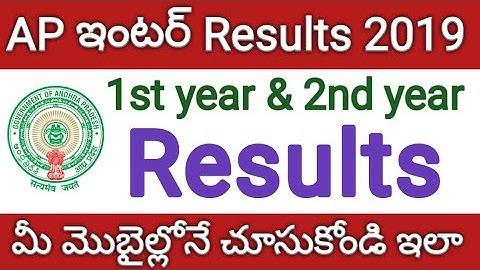 AP Intermediate 1st year and 2nd year Results 2019 download, BIEAP, Board of Intermediate Education