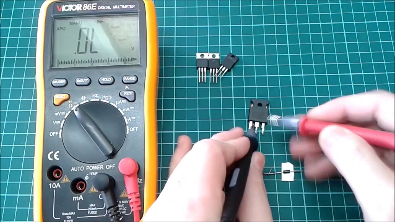 Сложно о простом: как проверить транзистор - YouTube