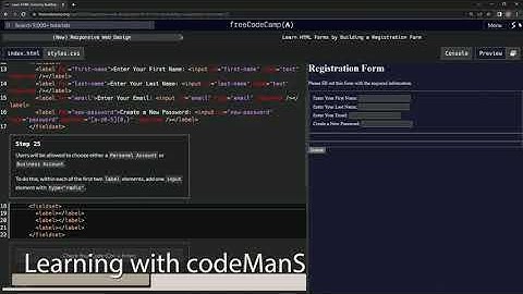 (ARCHIVED) Learn HTML Forms by Building a Registration Form - Step 25
