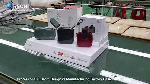 RECHI Custom Design & Manufacture Acrylic Power Bank Retail POS Display Stand
