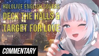 [Reaction] Hololive English Cover Songs: Deck the Halls and Target For Love