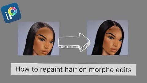 How to repaint hair on a morphe with IbisPaintx