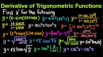 Differential Calculus: Derivatives on Trigonometric Functions Part 4