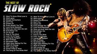 Best of Slow Rock 80's 90's -Scorpions, Bon Jovi, U2, Nirvana, Led Zeppelins, GNR - Rock Ballads