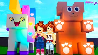 Roblox  - CASA UNICÓRNIO vs URSO CACHORRO! (Bloxburg)