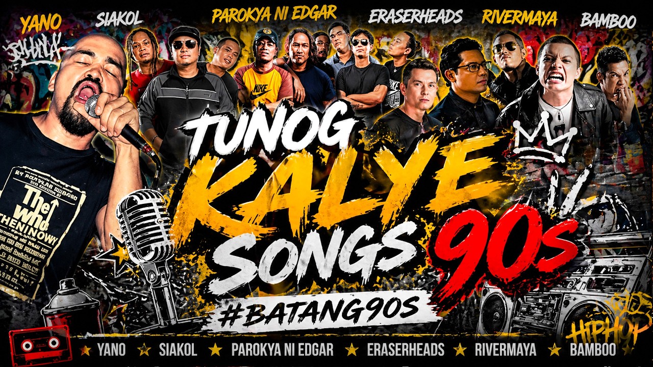 Yano, Siakol, Parokya ni Edgar, Eraserheads, Rivermaya, Bamboo 💥 Tunog Kalye Songs 90s #batang90s
