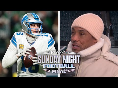 Jared Goff struggles against Eagles in tough Philadelphia weather | PSNFF | NFL on NBC