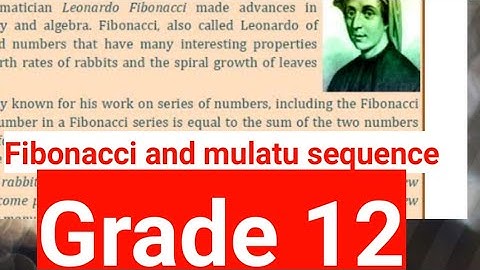 Fibonacci and mulatu sequence