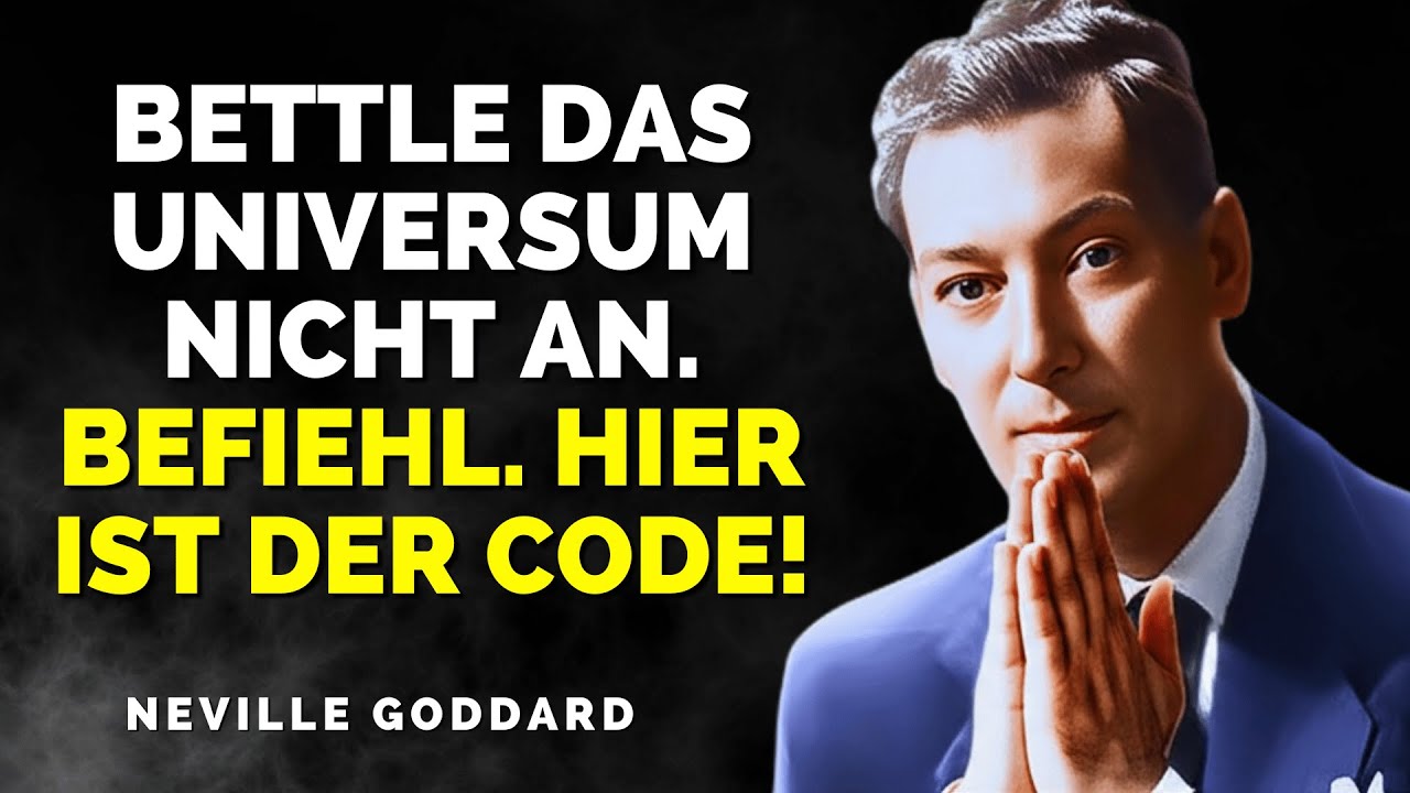 Sprich das JETZT laut aus und sieh, was in 24 Stunden passiert! Neville Goddard