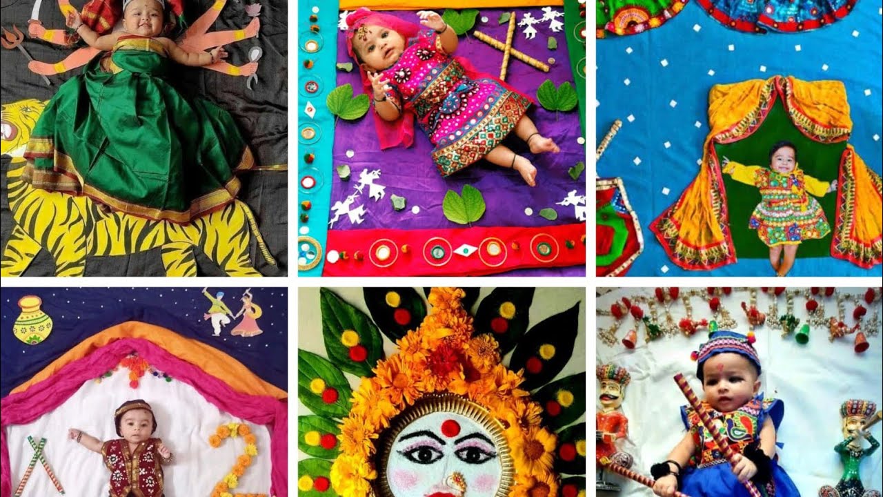 navratri-theme-baby-photoshoot-navratri-theme-baby-photoshoot-ideas-at
