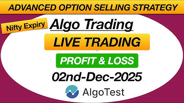 Algotest Option Selling strategy | Nifty Expiry Full Day P&L Report #algotest