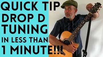 Quick Guitar Tip : Drop D Tuning in 1 Minute!