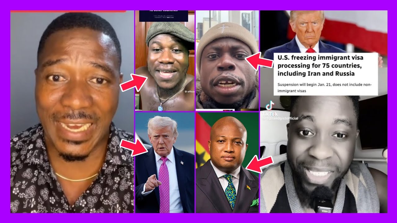 Eiii Ayeka! Tiktokers Blast Okudgeto Ablakwa & React to Donald Trump Visa Ban Oder For Imaigrant