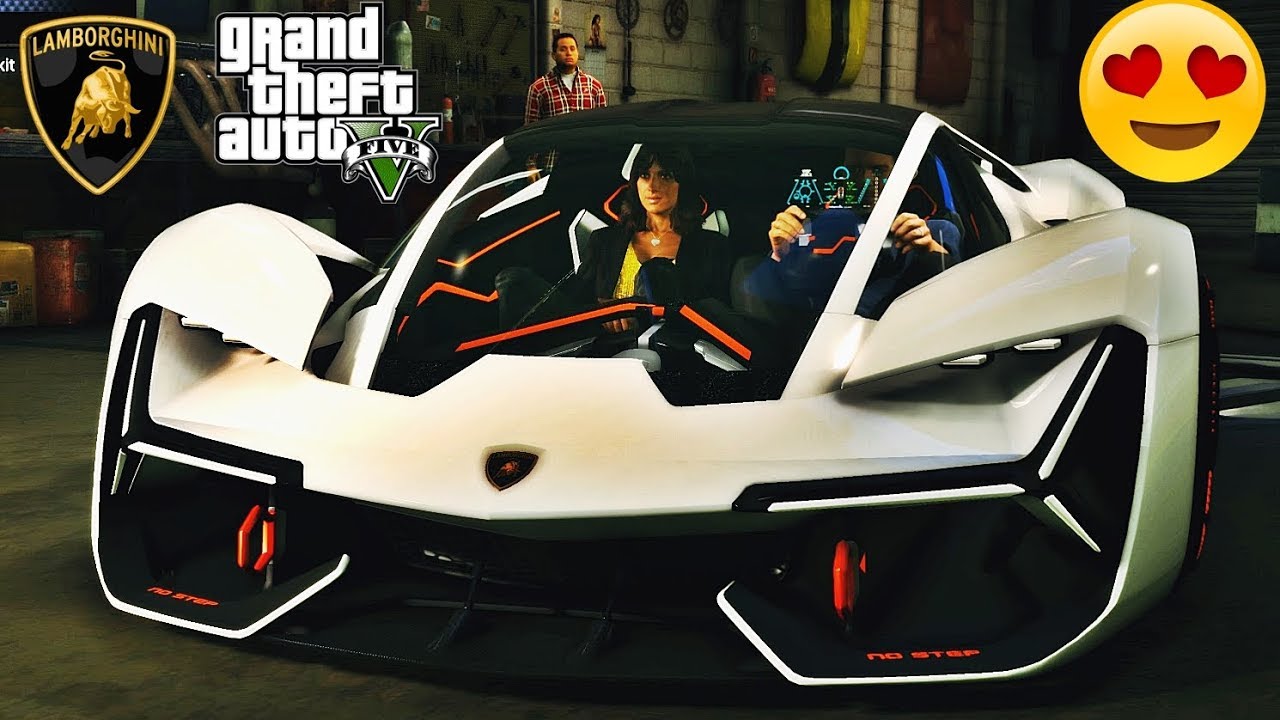 Lamborghini Terzo Millennio Concept - Logitech G29 GTA 5 Gameplay - GTA 5  Realistic Driving 