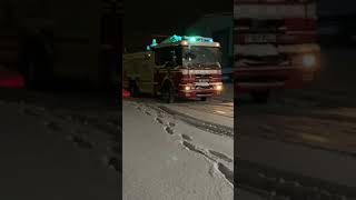 Drifting a Fire Engine in the snow - Who said it cant be done!