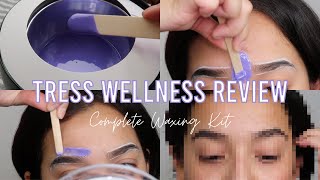 Waxing My Eyebrows At Home Using An Amazon Hard Wax Kit | Tress Wellness Review 2021 +  🎉GIVEAWAY 🎉