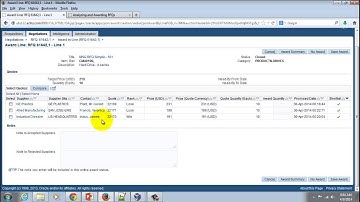 Award Analysis by Line in Oracle Sourcing (on R12.2.3)