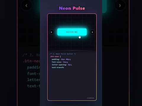 5 NEON Button Effects That Make Your Website Look PREMIUM (CSS + JS)