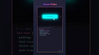 5 NEON Button Effects That Make Your Website Look PREMIUM (CSS + JS)