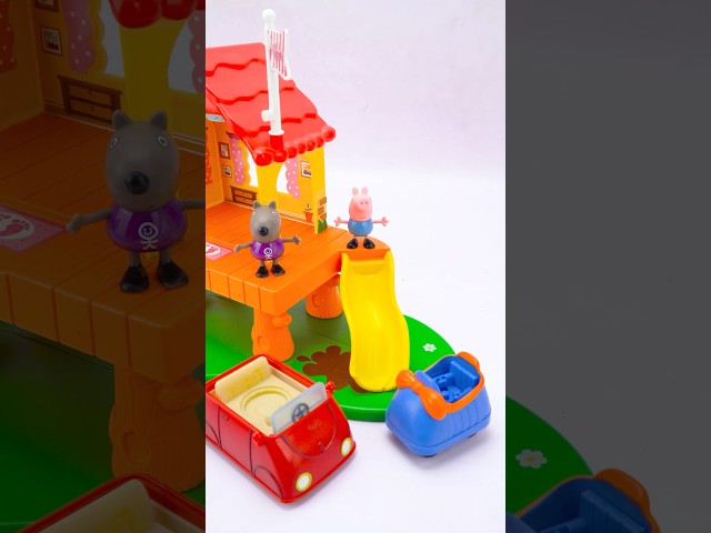 Satisfying ASMR Peppa Pig Treehouse and George's Fort Playset #peppapig #toyunboxing #satisfying