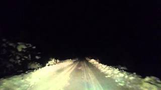 Karlı Yolda Gece Macerası