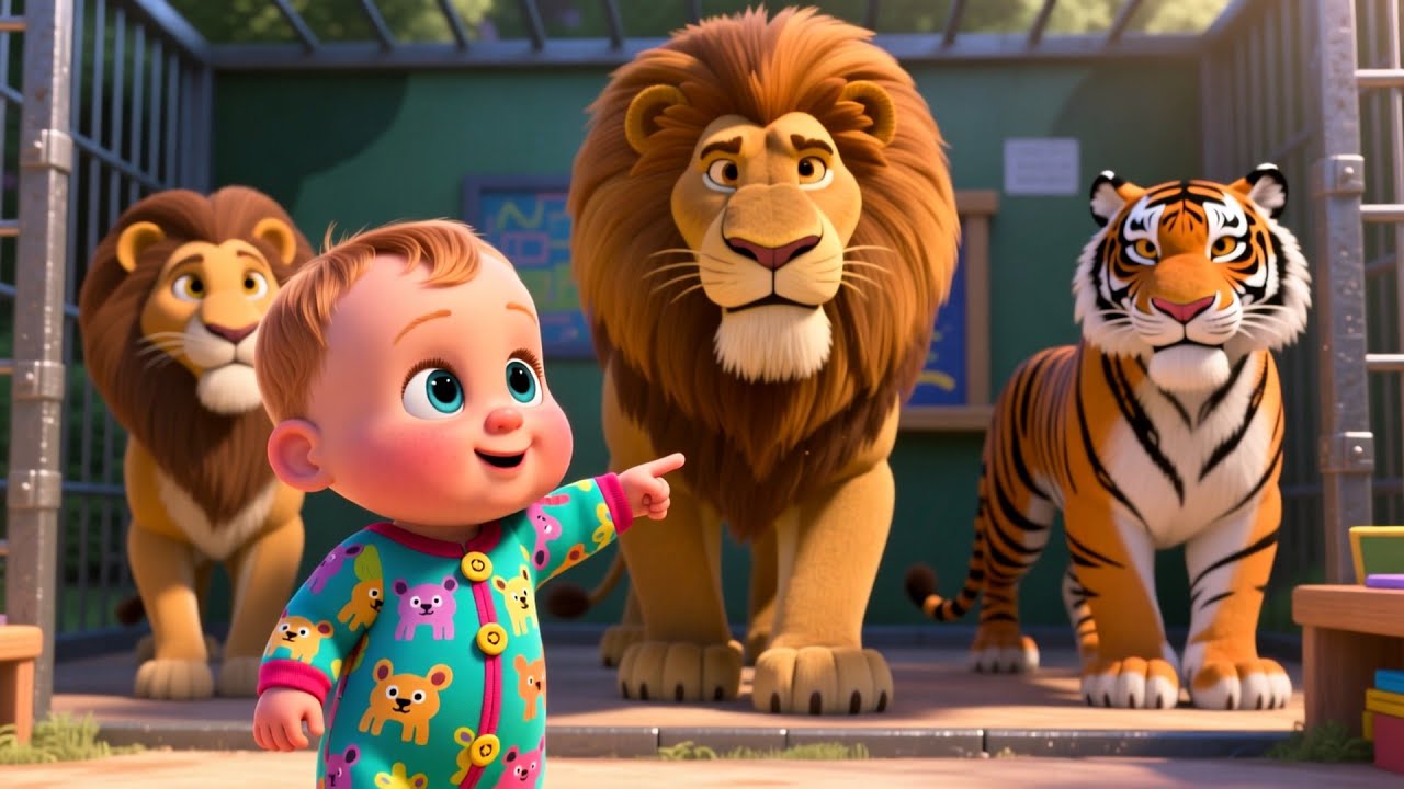 Study Time Zoo Learning 🦁📚 Fun Learning Song | ABCs and Numbers with Zoo Animals for Kids