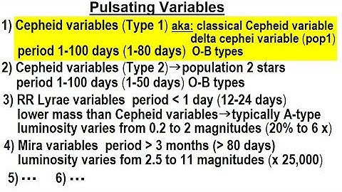 Astronomy - Ch. 24: Variable Stars (2 of 26) Pulsating Variables