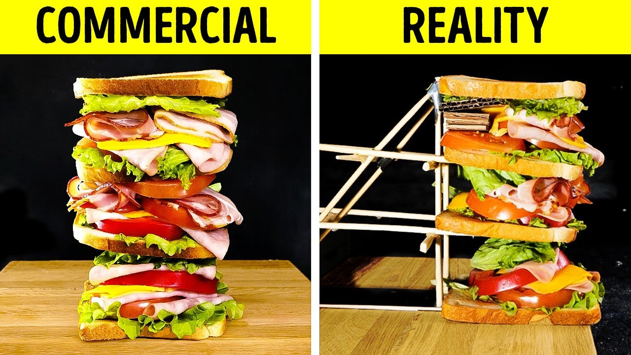 COMMERCIAL VS REALITY || How to Shoot FOOD in Advertising Delicious