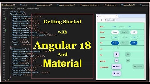 Getting Started with Angular 18 And Material