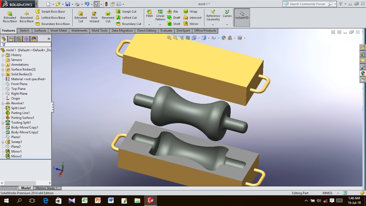 solidworks mold design tutorial download