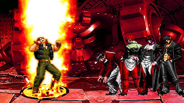 KOF MUGEN | Nuclear Ralf vs Orochi Iori Yagami Team