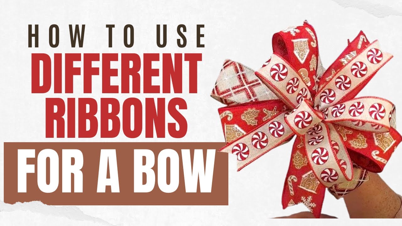 Easy DIY Multi Ribbon Bow | How To Pick Ribbons For Your Bows - YouTube
