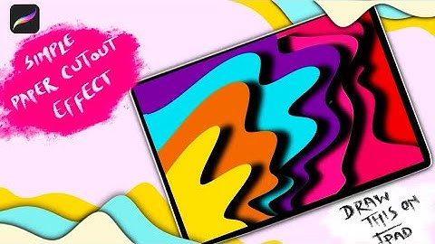 Simple wave paper cutout effect you can create on procreate |procreate tutorials  ‎⁨@Myboringtimes⁩ 