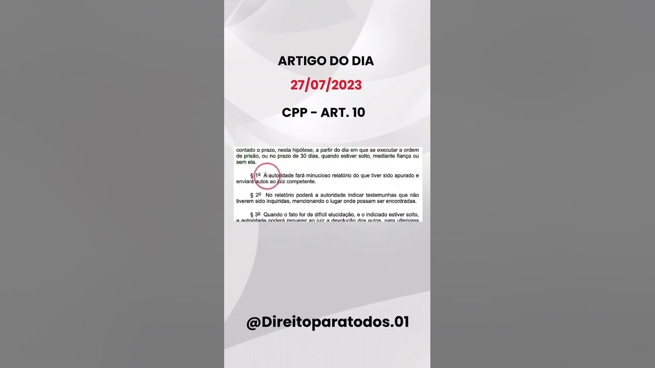 Art 10 CPP. - YouTube