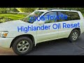 2005 Toyota Highlander Oil reset on Tech Tip Tuesday! #automobile #shorts
