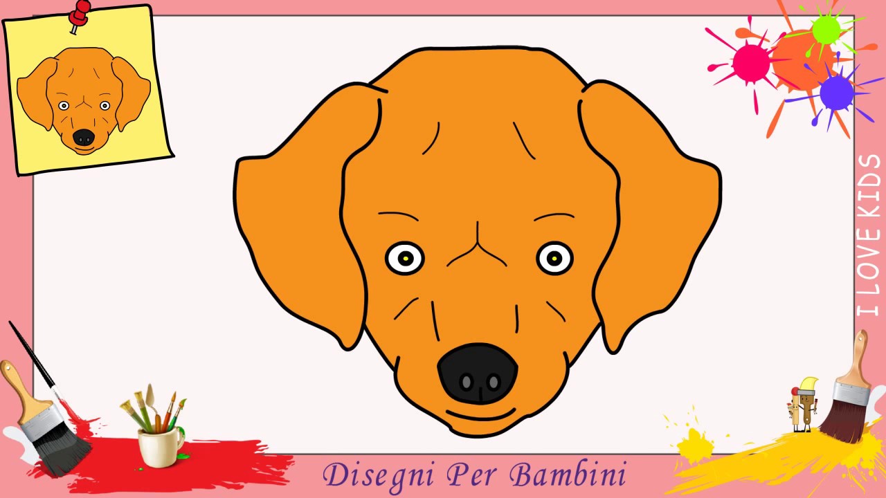 Disegni Di Cani Facili Per Bambini Come Disegnare Un Cane Passo Per Passo 5 Youtube