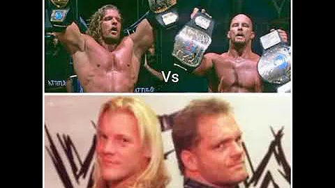 Chris Benoit & Chris Jericho vs Triple H & Stone Cold Steve Austin | WWE Tag Title Match | 5.21.2001