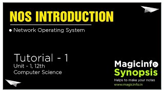 Network Operating System - Introduction |  Tutorial -1 | Unit 1 | 12th CS