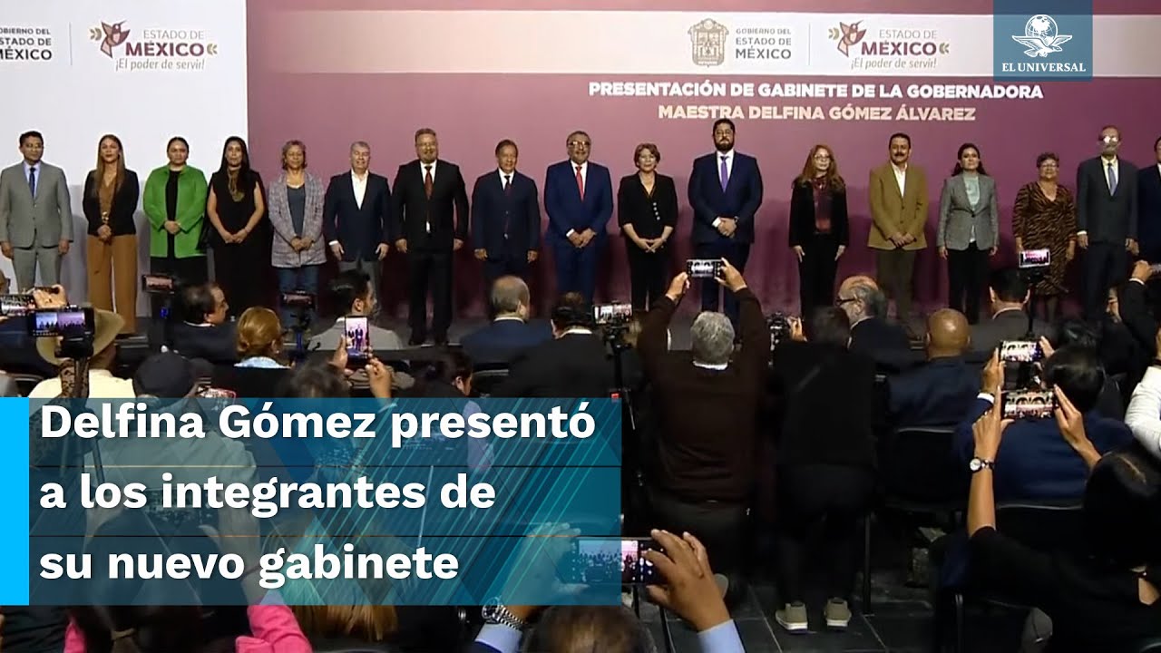 Estos son los integrantes del gabinete de Delfina Gómez para el Edomex ...