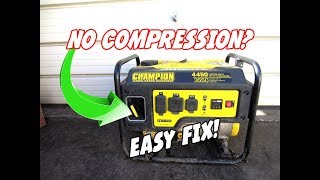 How To Fix A Generator With No Compression That Won't Start