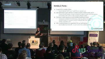 RIOT Summit 2019 @ Helsinki - NimBLE - Portable Bluetooth stack from Apache Mynewt