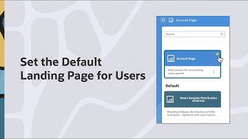 Set the Default Landing Page for Users in Oracle Analytics