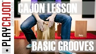 Cajon Lesson - Basic Grooves 4/4 chords