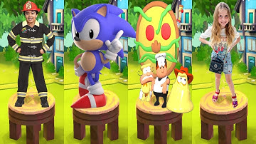 Tag with Ryan vs Sonic Dash vs Pizza Tower Meme Run vs Like Nastya Run - All Characters Unlocked