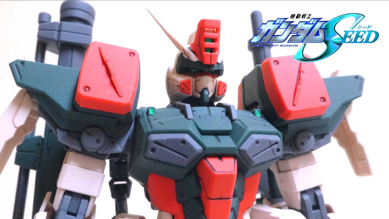 機動戦士ガンダムseed Mg 1 100 バスターガンダム ヲタファのガンプラレビュー Gundam Seed Mg Buster Gundam Youtube